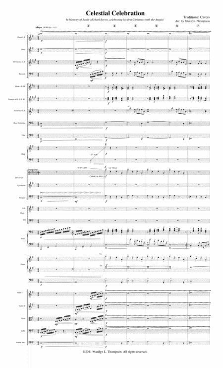 Celestial Celebration - Full Score (arr. Marilyn Thompson)