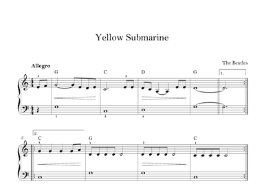 Yellow Submarine (arr. Lila)