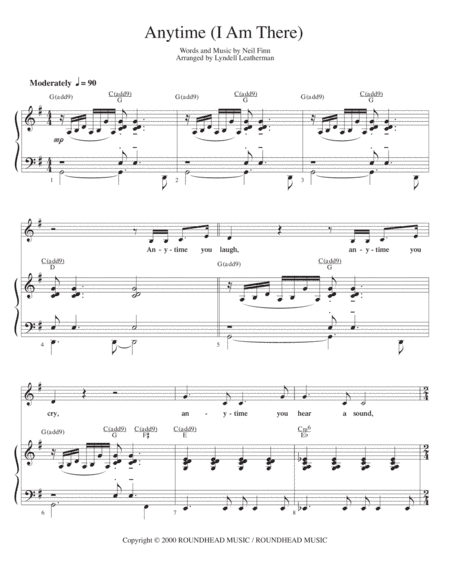 Anytime (arr. Lyndell Leatherman)