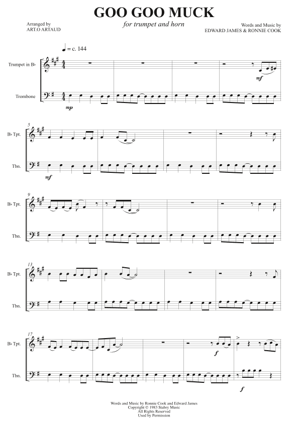 Goo Goo Muck (arr. Art.o Artaud)