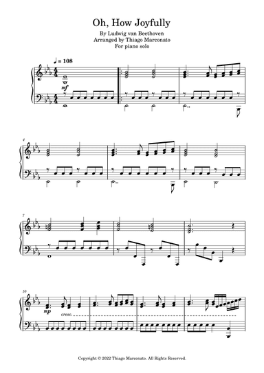 Oh, How Joyfully (arr. Thiago Marconato)