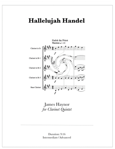 Hallelujah Handel for Clarinet Quintet (arr. James Haynor)