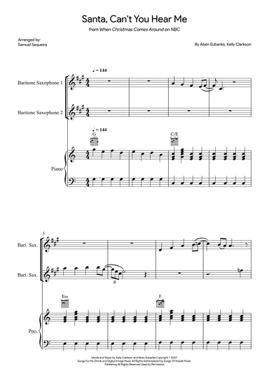 Santa Can't You Hear Me (arr. Samuel Sequeira)