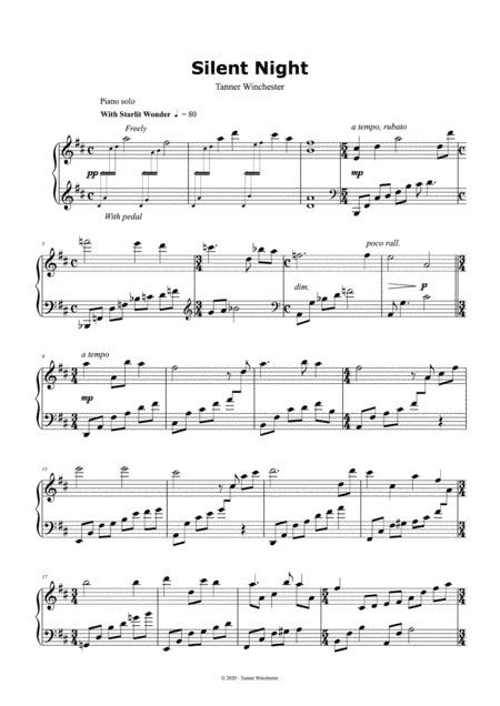 Silent Night, arr. Tanner Winchester (arr. Tanner Winchester)