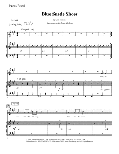 Blue Suede Shoes (arr. Richard Maslove)
