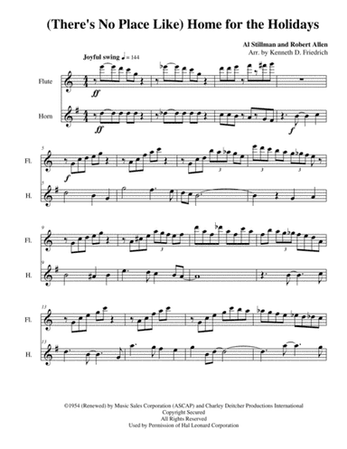 (There's No Place Like) Home For The Holidays (arr. Kenneth D. Friedrich)