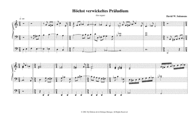 David W. Solomons: Höchstverwickeltes Präludium