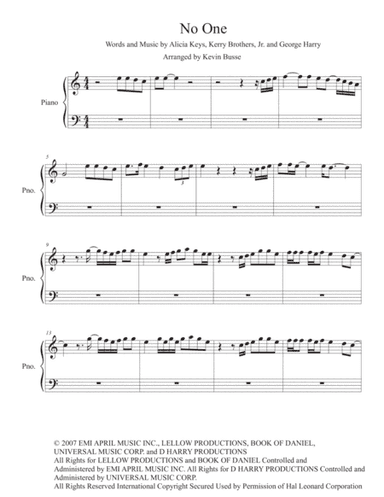 No One (arr. Kevin Busse)