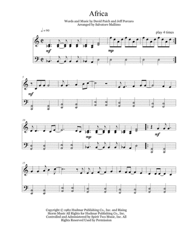 Africa (arr. Salvatore Mallimo)