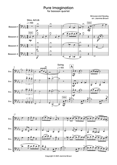Pure Imagination (arr. Jasmine Brown)