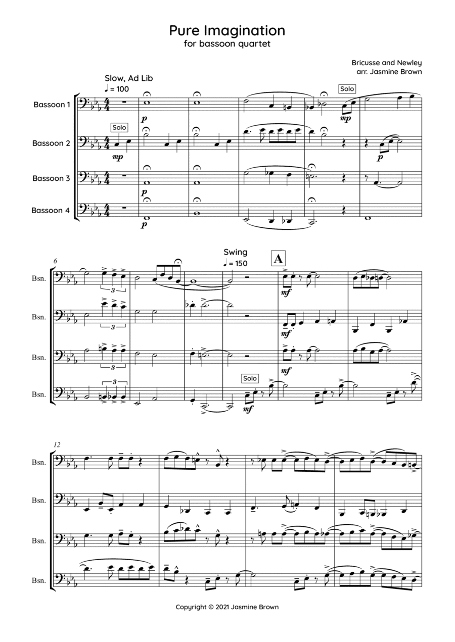 Pure Imagination (arr. Jasmine Brown)