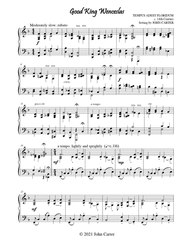 Good King Wenceslas (arr. John E Carter)