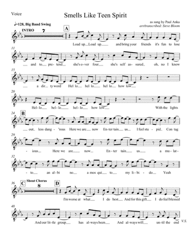 Smells Like Teen Spirit (arr. Steve Bloom)