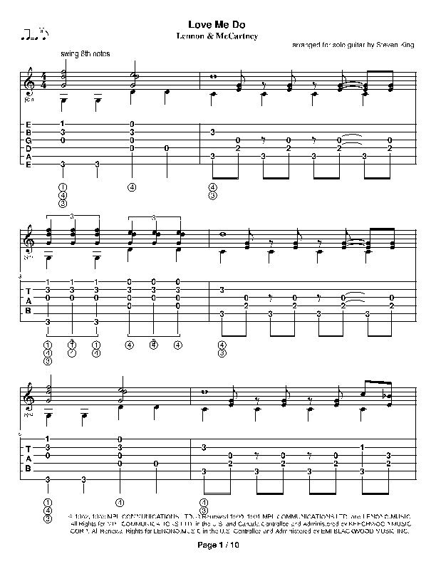 Love Me Do (arr. Steven King)