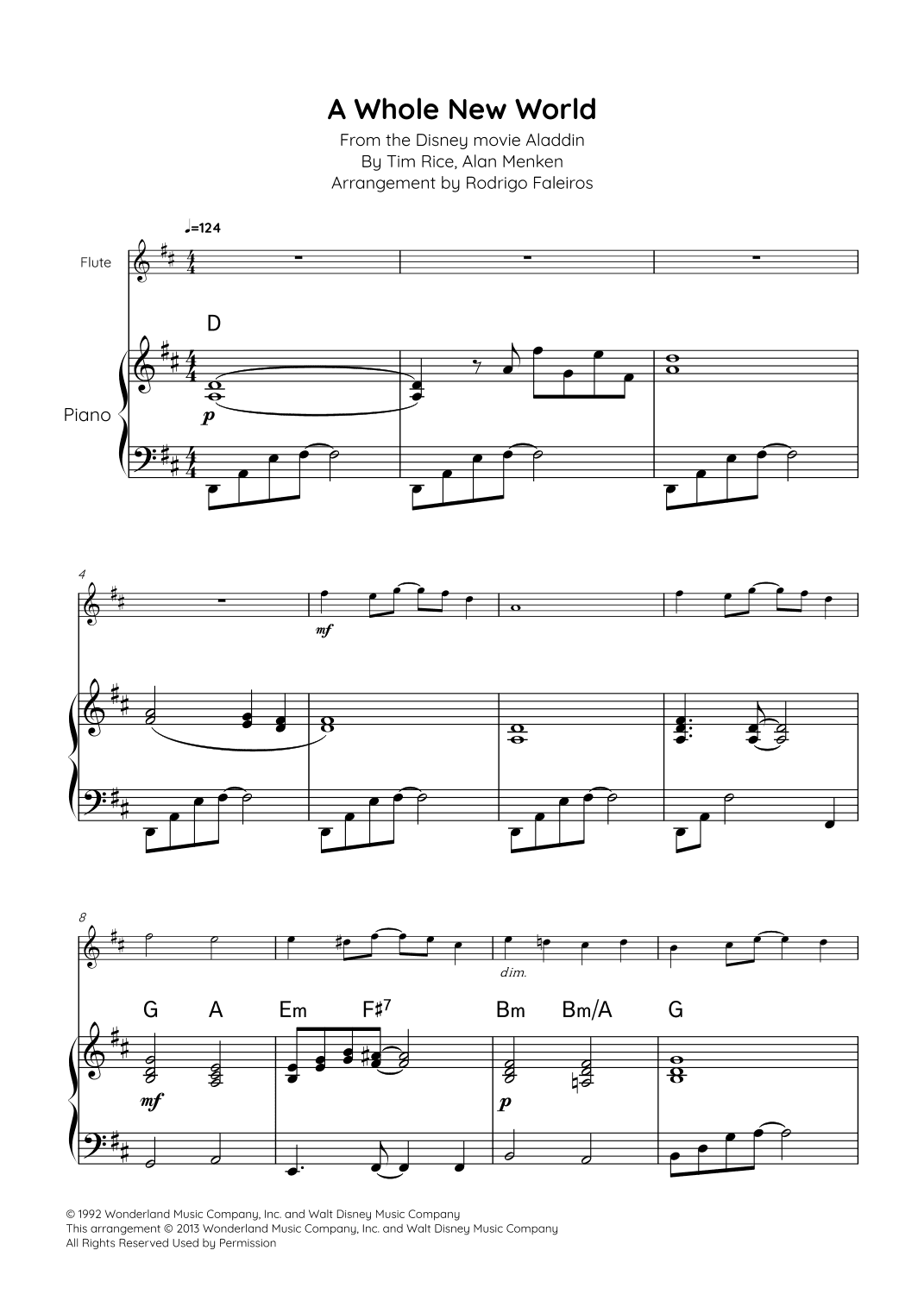 A Whole New World (arr. Rodrigo Faleiros)