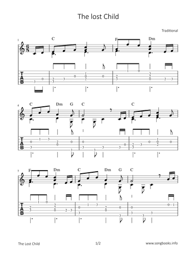 The lost Child (arr. Bettina Schipp)