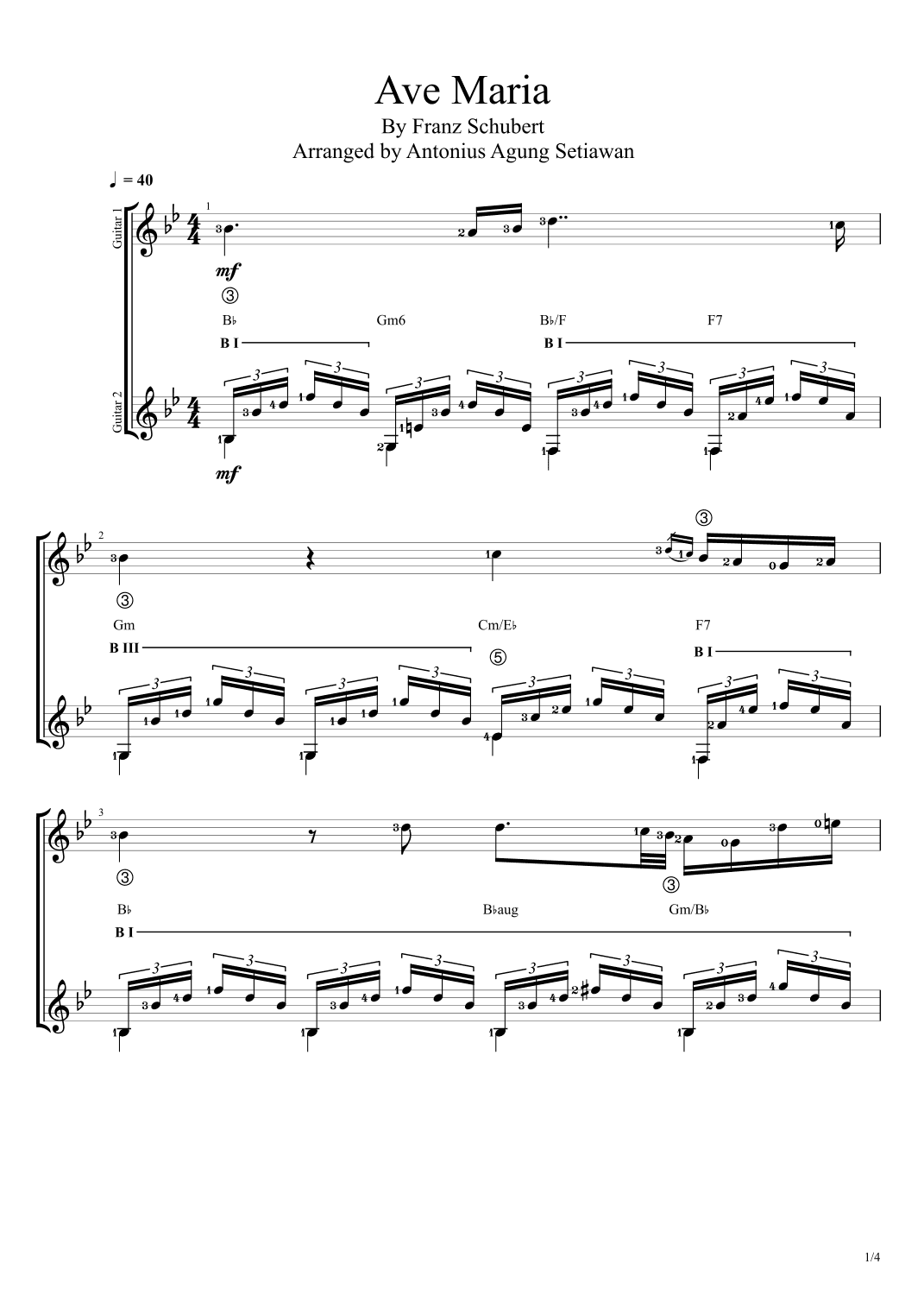 Ave Maria by Farnz Schubert (arr. Antonius Agung Setiawan)