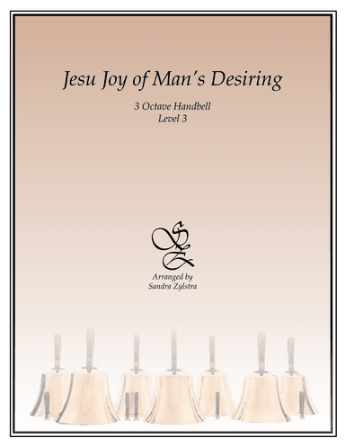 Jesu, Joy Of Man's Desiring (3 octave handbells) (arr. Sandra Zylstra)
