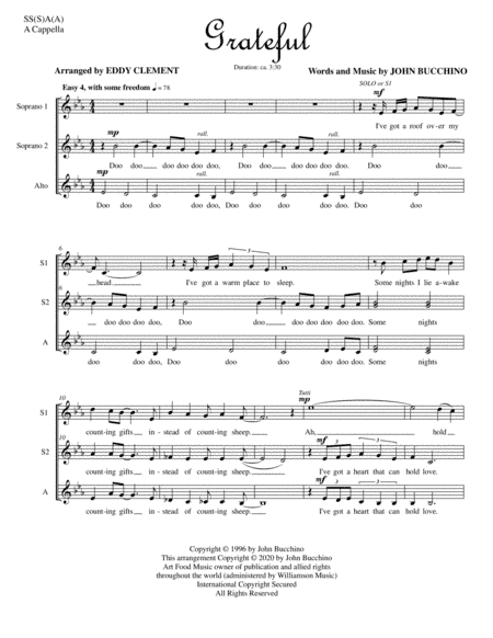 Grateful (arr. EDDY CLEMENT)