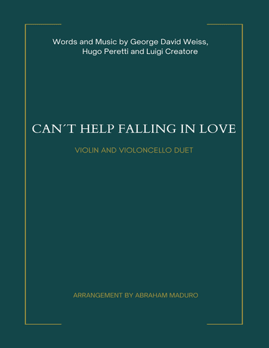 Can't Help Falling In Love (arr. Abraham Maduro)