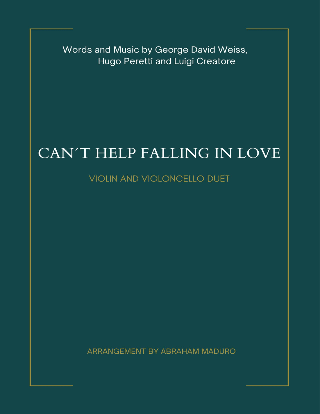 Can't Help Falling In Love (arr. Abraham Maduro)