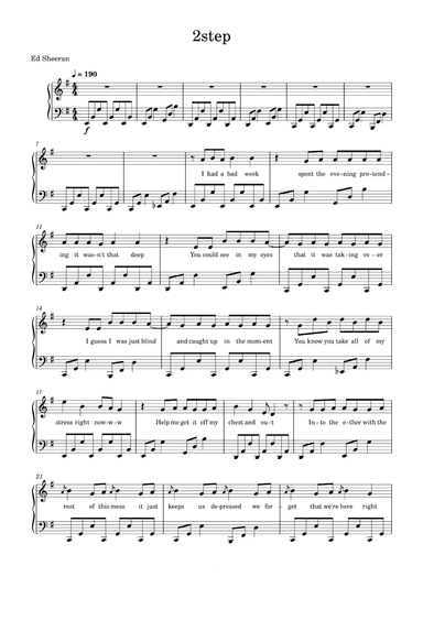 2step (arr. Ed Sheeran)