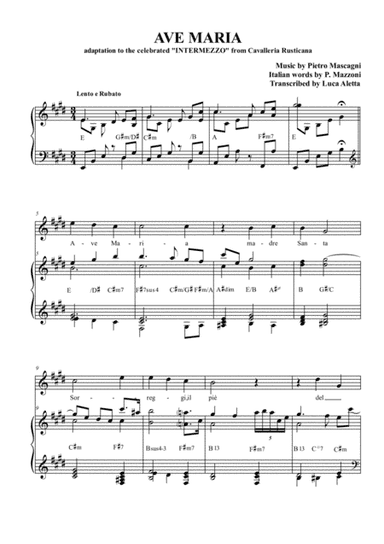 Ave Maria (arr. Luca Aletta)