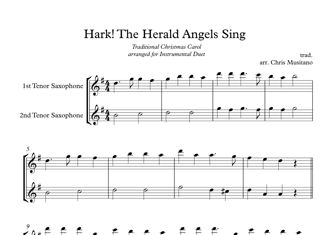 Hark! The Herald Angels Sing (arr. Chris Musitano)