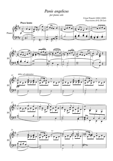 Panis Angelicus (arr. Giuseppe Di Leo)