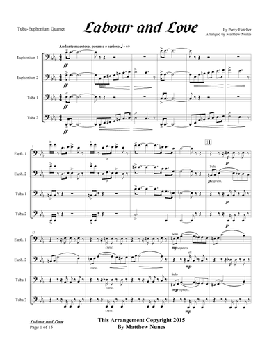 Labour and Love (arr. Matthew Nunes)