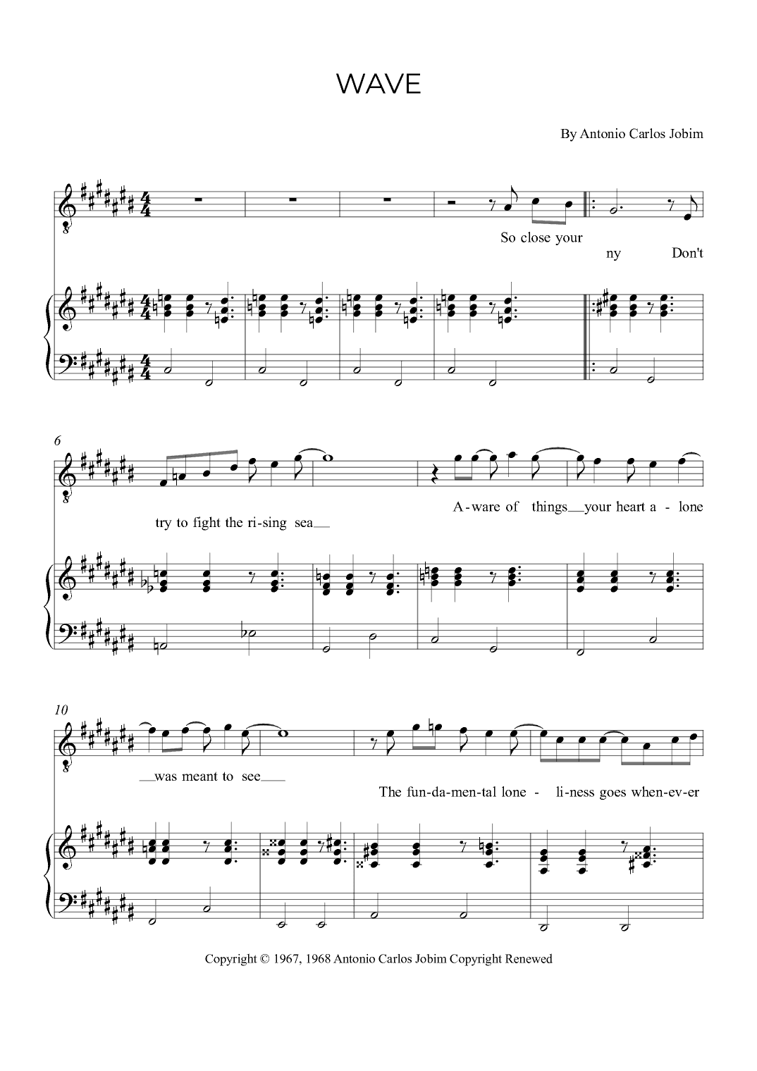 Wave (arr. Alex Nunes Rodriguez)