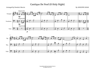 O Holy Night (Cantique De Noel) (arr. Dominic Meccia)