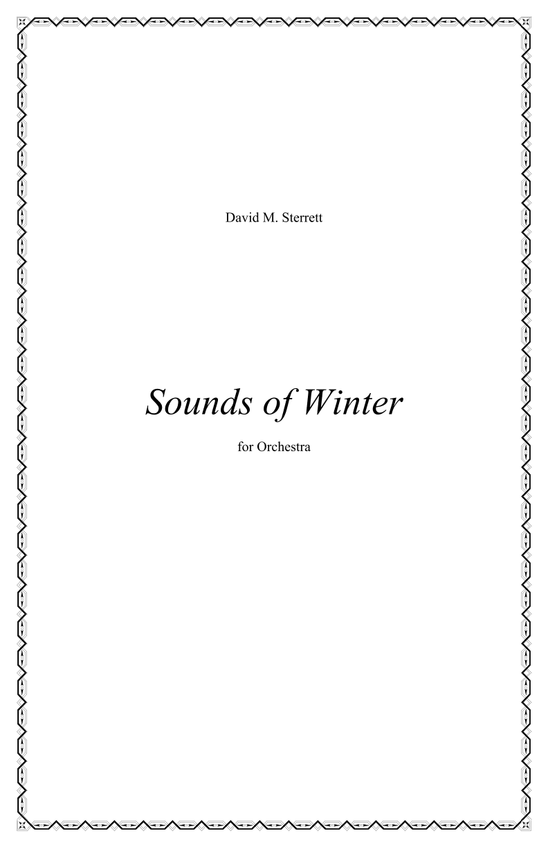 Sounds of Winter - Score Only