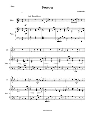 Forever for Piano with opt. Flute Obligato