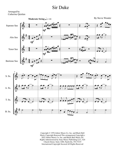 Sir Duke (arr. Catherine Quinlan)