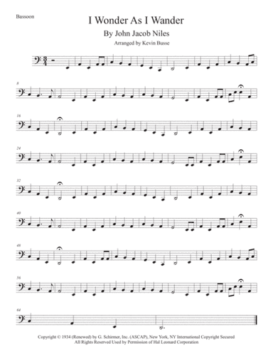 I Wonder As I Wander (arr. Kevin Busse)