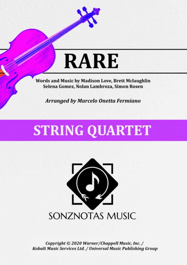 Rare (arr. Marcelo Onetta Fermiano)