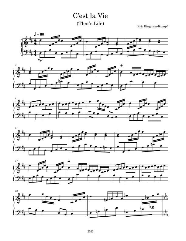 C'est la Vie (That's Life)