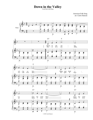 Down in the Valley (arr. Curtis Hanson)