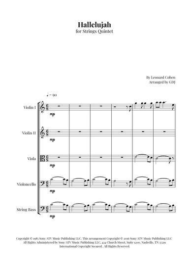 Hallelujah (arr. GDJ)