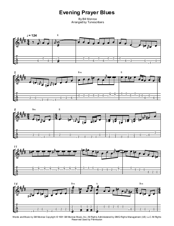 Evening Prayer Blues (arr. Tunescribers)