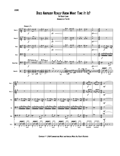 Does Anybody Really Know What Time It Is? (arr. Tim Olt)