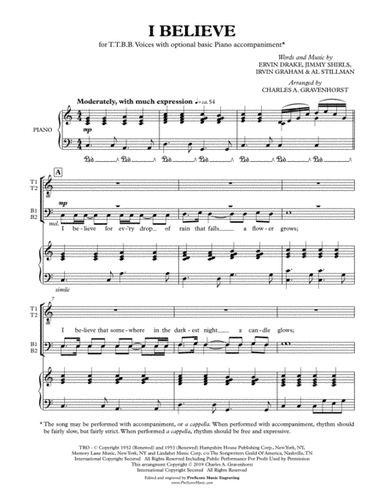 I Believe (arr. Charles A. Gravenhorst)