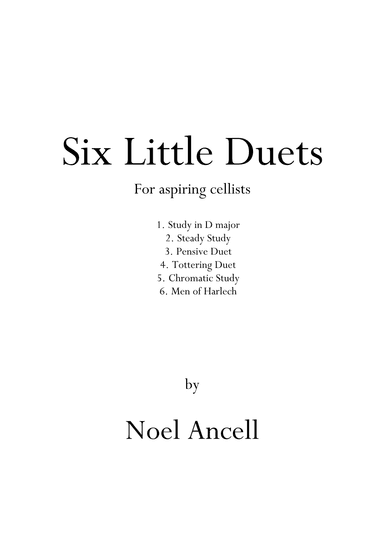 6 Little Duets for Aspiring Cellists