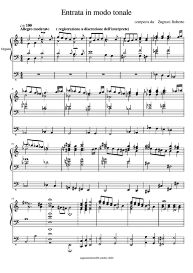 Entrata in modo tonale
