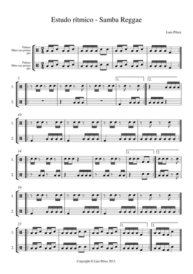 Estudo Rítmico - Samba Reggae