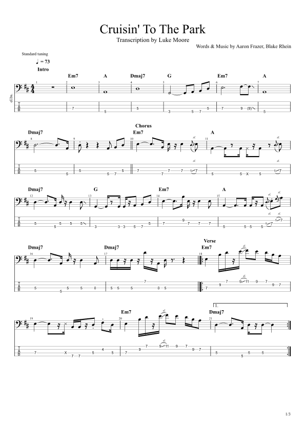 Cruisin To The Park (arr. Luke Moore)