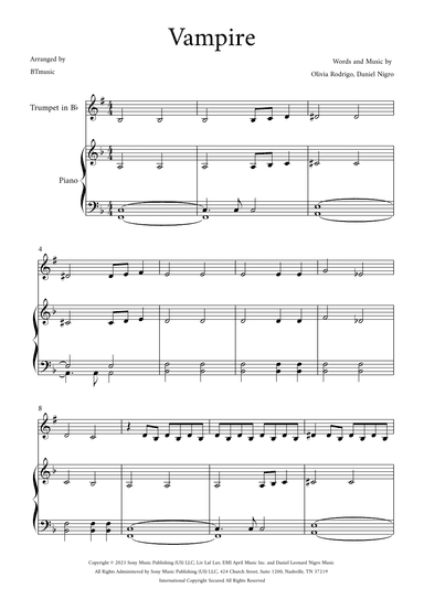 Vampire (arr. BTmusic)