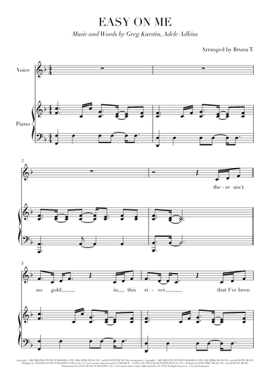 Easy On Me (arr. Bruna T.)