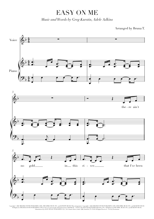 Easy On Me (arr. Bruna T.)